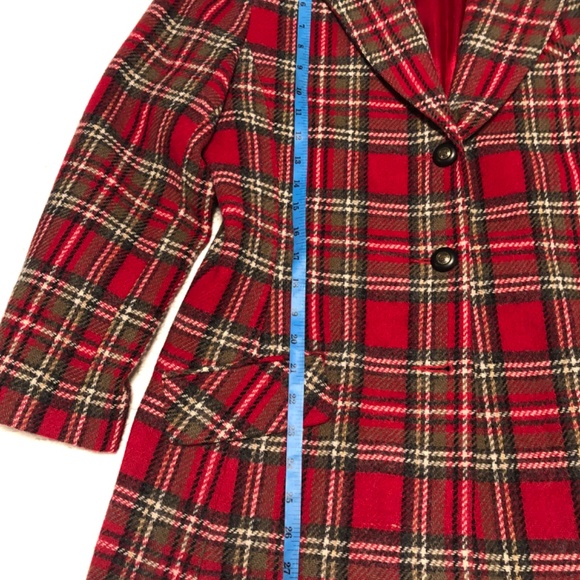 Hunt Club Vintage 100% Women’s Plaid Blazer Size 12 - Picture 2 of 3